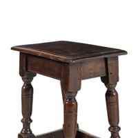An English Oak Joined Stool