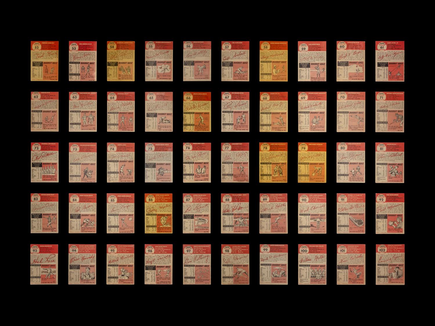 A Near Set of 1953 Topps Baseball Cards