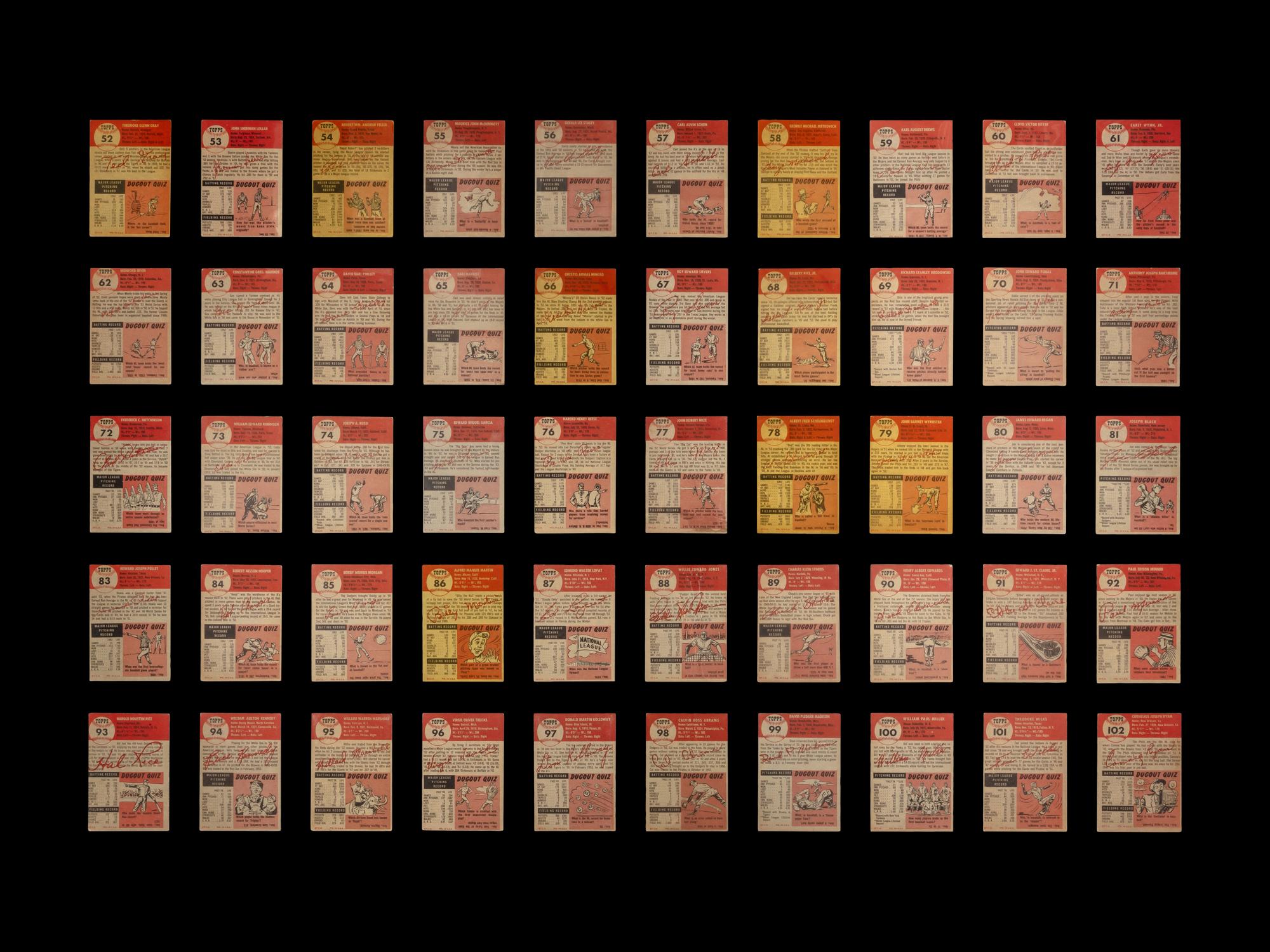 A Near Set of 1953 Topps Baseball Cards