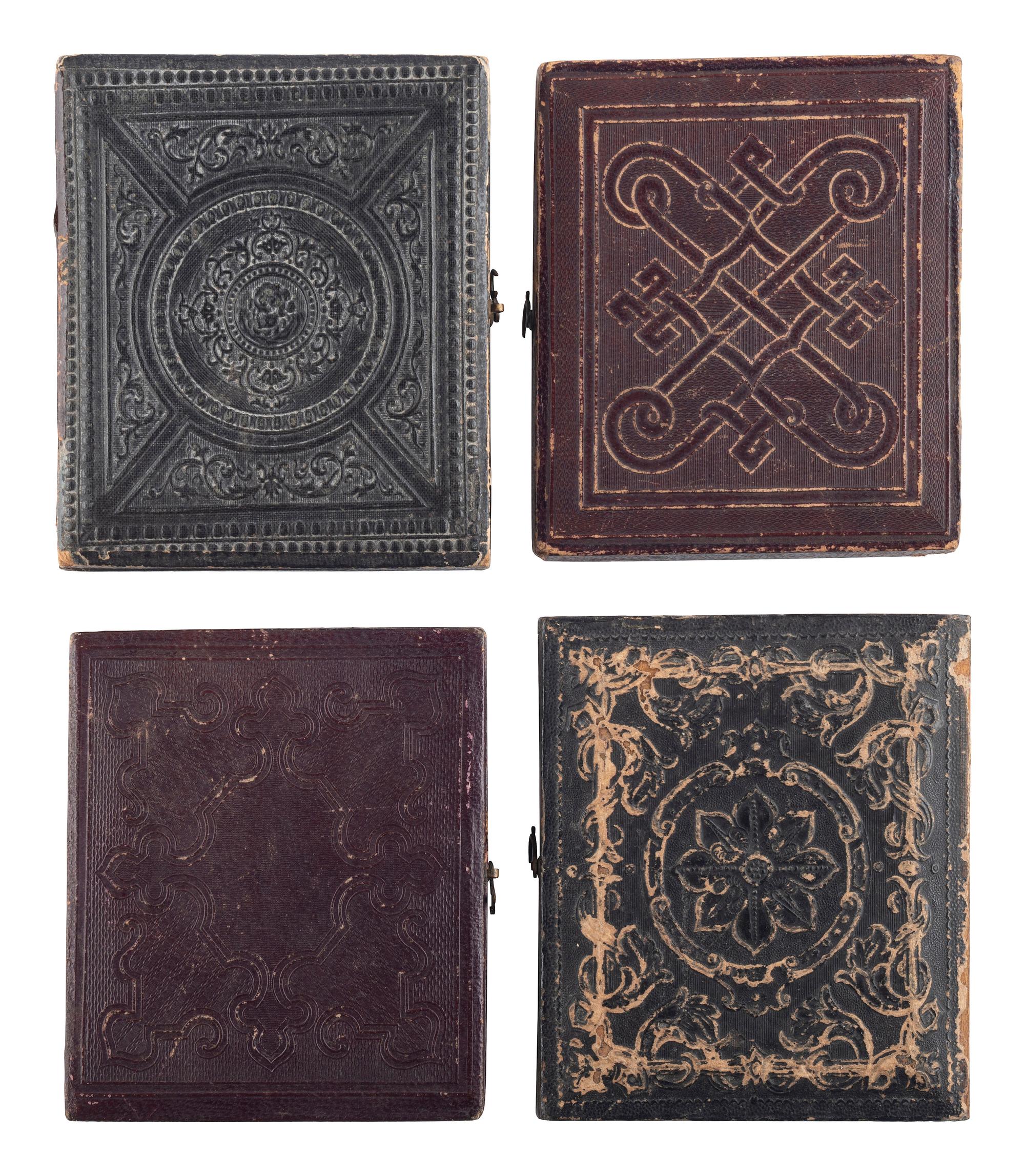 [EARLY PHOTOGRAPHY]. A group of 13 daguerreotypes of families, incl. several portraits of women and children.