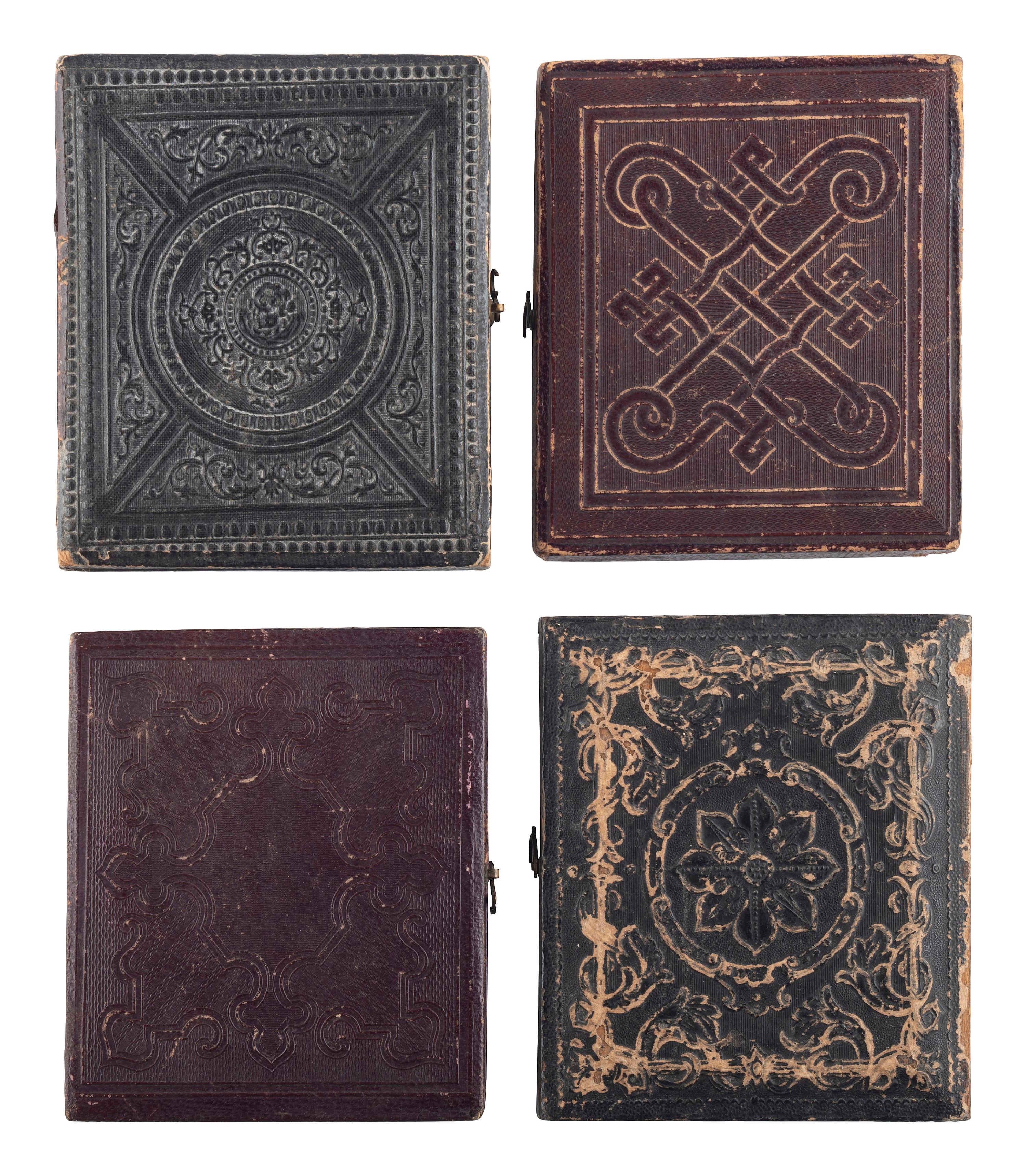 [EARLY PHOTOGRAPHY]. A group of 13 daguerreotypes of families, incl. several portraits of women and children.