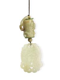 Two Chinese Jade Pendant Assemblages