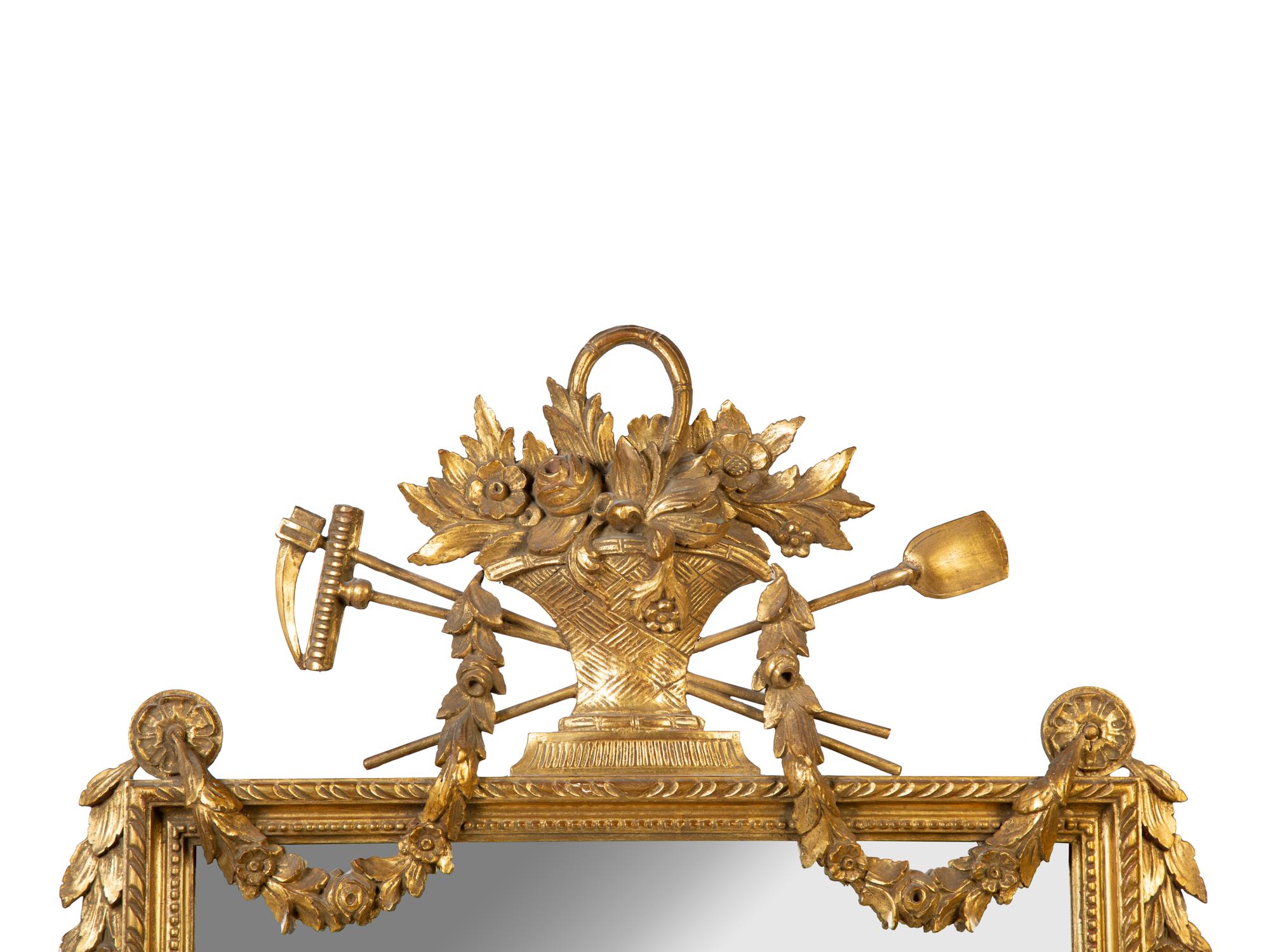 A Louis XVI Style Giltwood Mirror — 20TH CENTURY