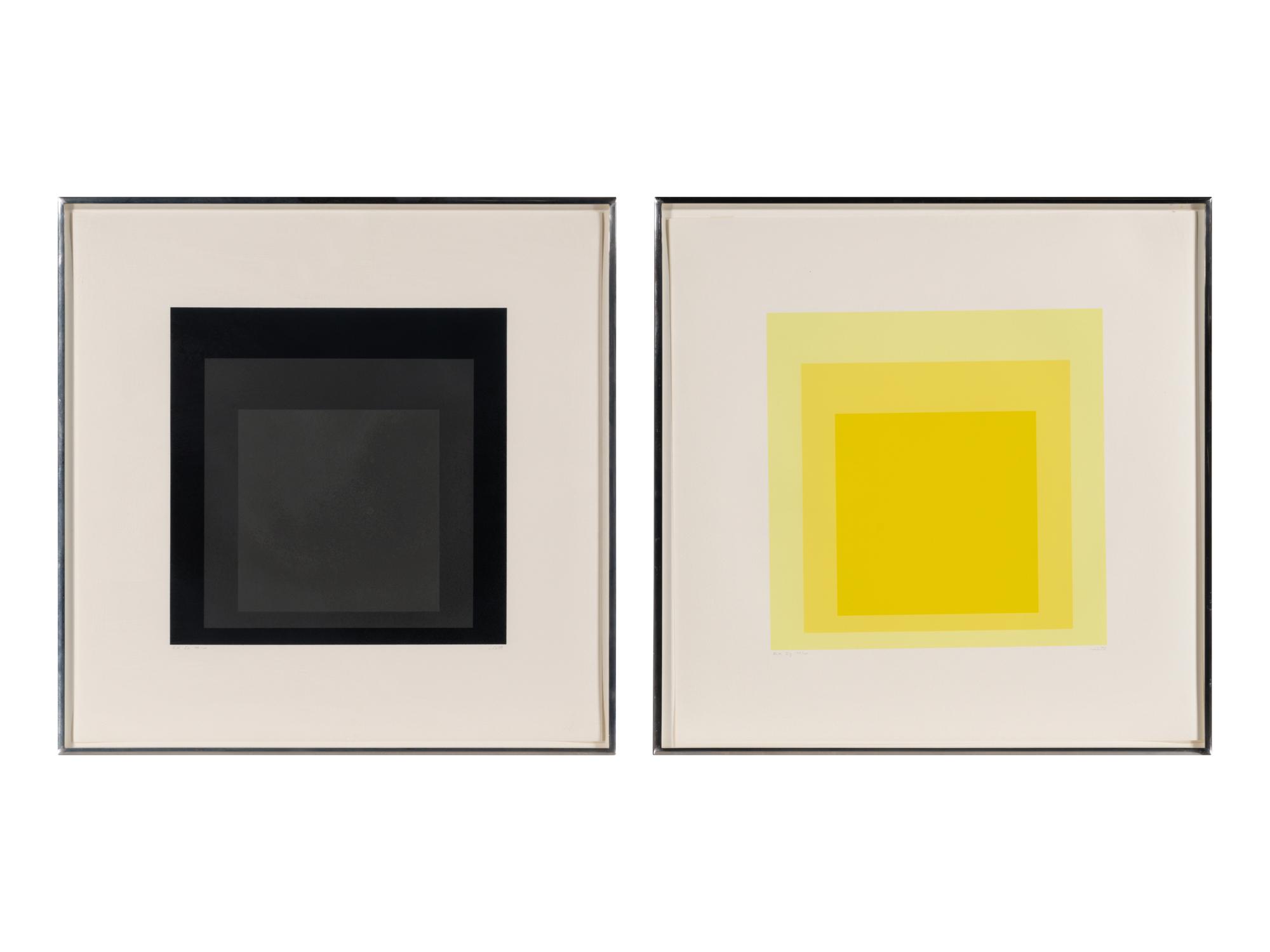 Homage to the Square: Edition Keller Ia-Ik (complete portfolio of ten screenprints, with text and portfolio case ), 1970