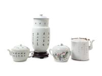 Four Porcelain Articles