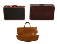 Two Bottega Veneta Suitcases and a Gucci Leather Garment Bag