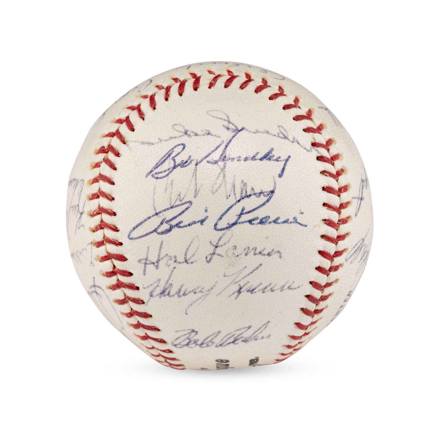 A 1964 San Francisco Giants Team Signed Autograph Baseball Featuring Willie Mays and Multiple Hall of Famers (PSA Letter of Authenticity),