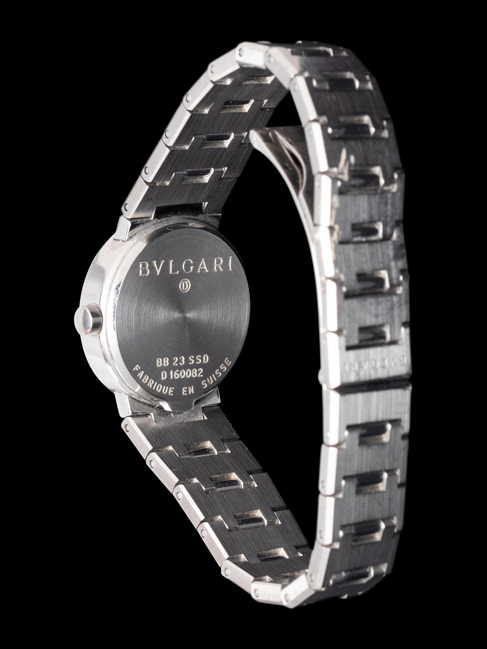 BULGARI, STAINLESS STEEL 'BULGARI-BULGARI' WATCH