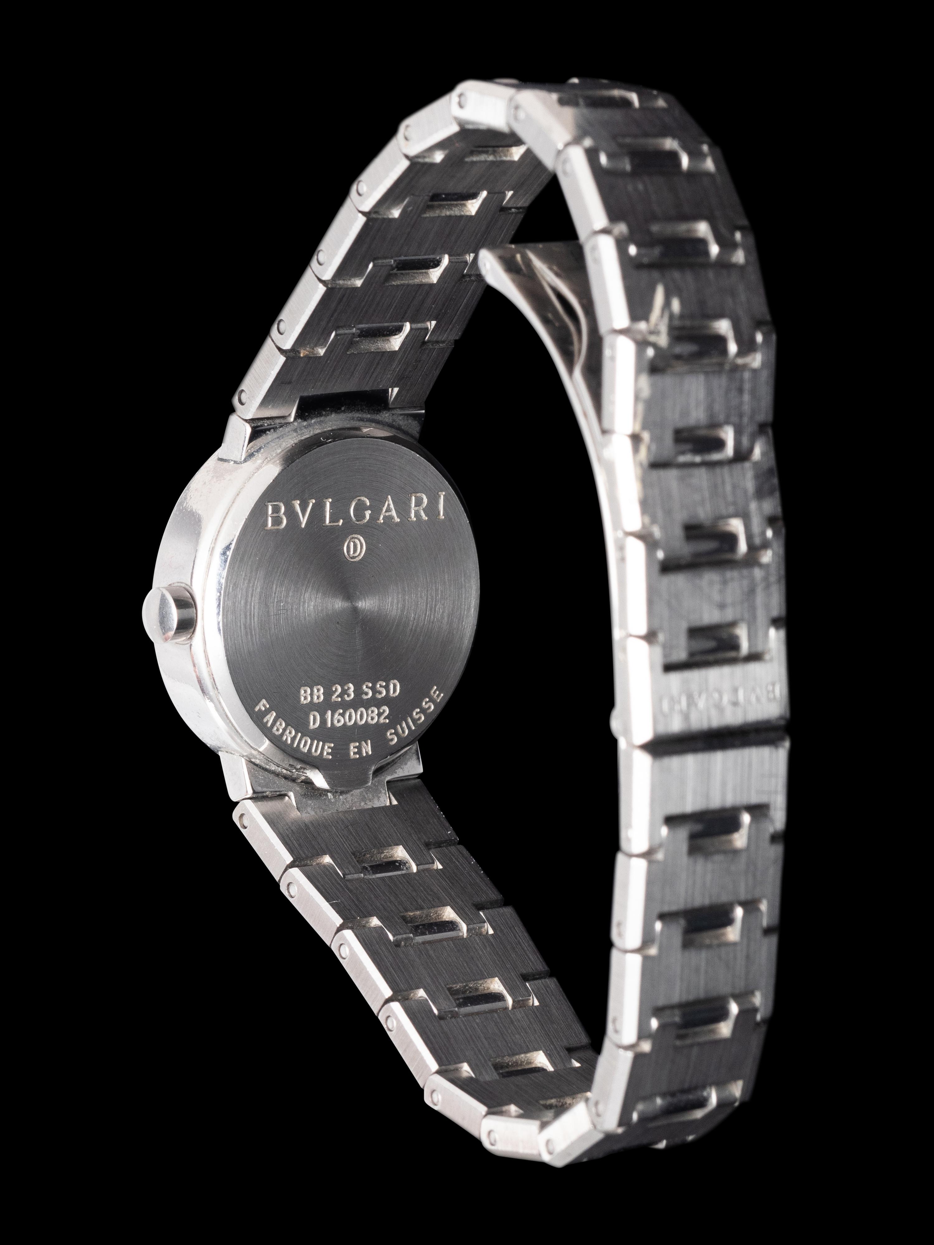 BULGARI, STAINLESS STEEL 'BULGARI-BULGARI' WATCH