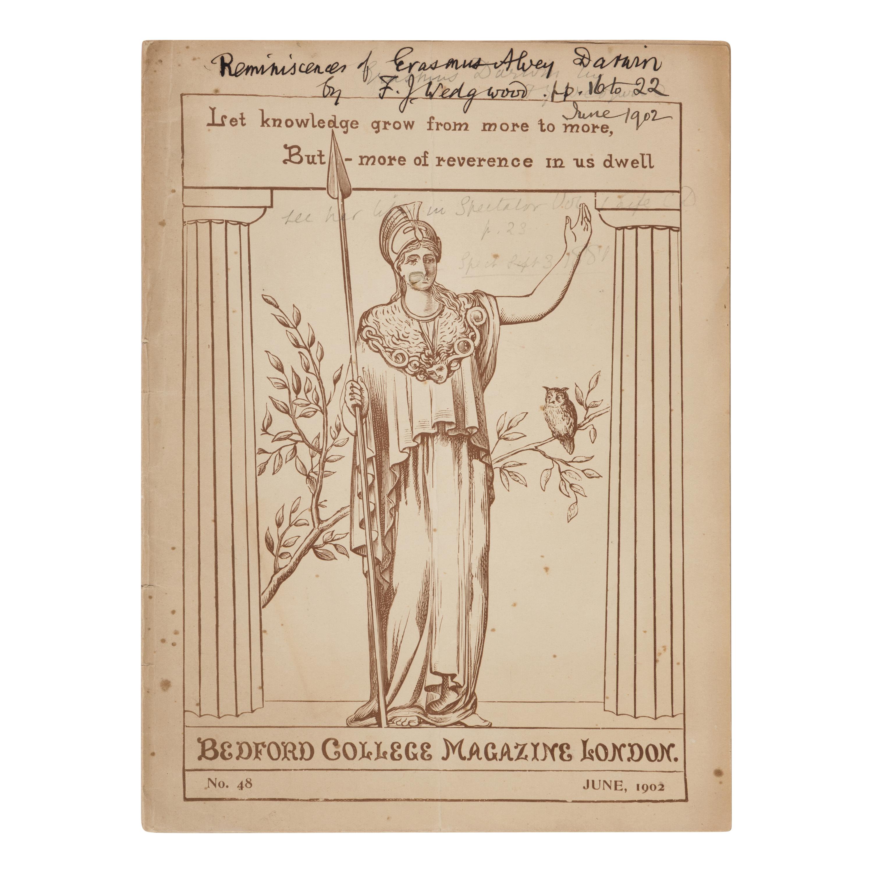 [Barlow, Nora (1885-1989), her copies]. A small library of works on Charles Darwin from the collection of his granddaughter, Nora Barlow.
