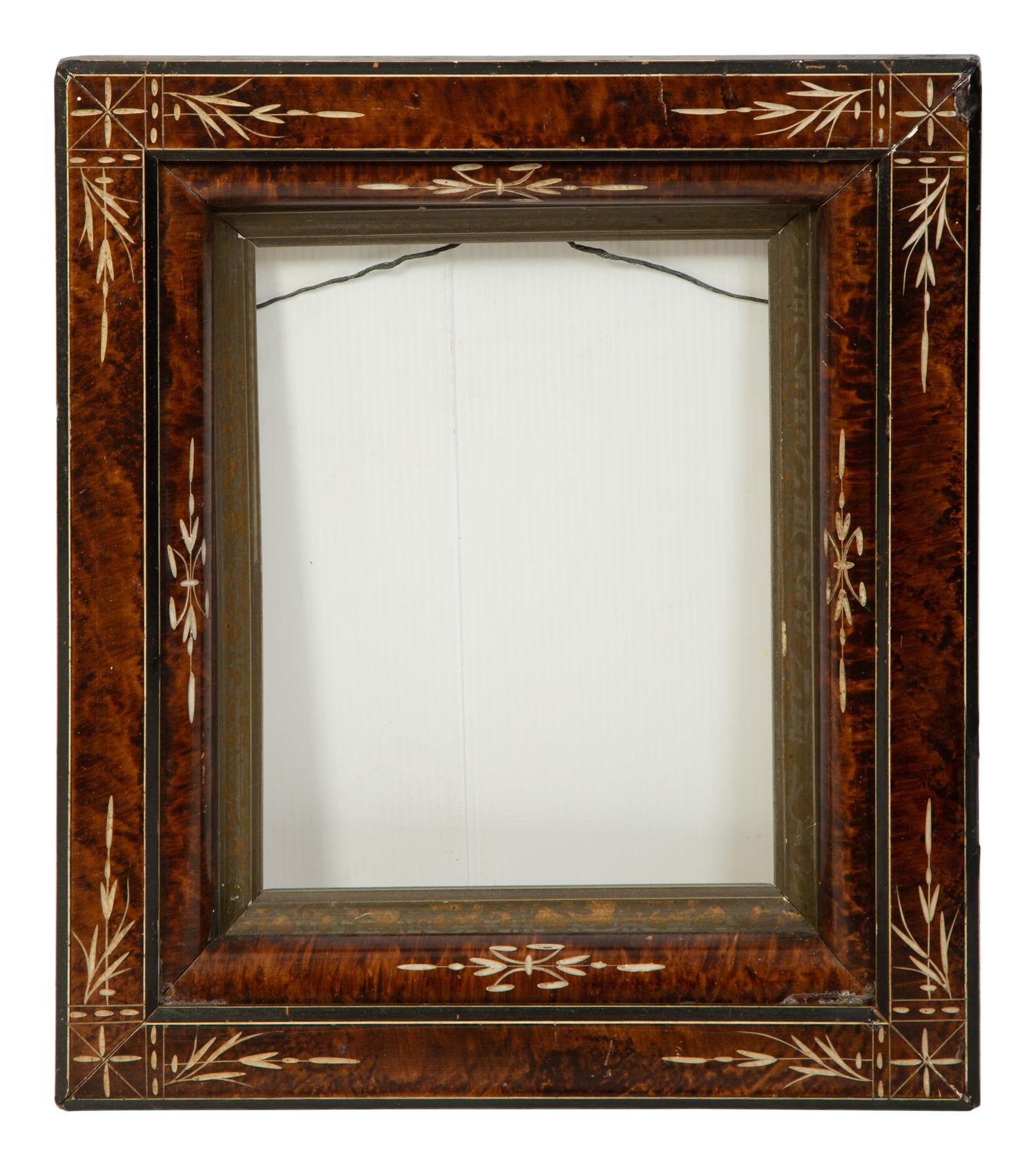 A Collection of Seven Painted and Faux-Tortoise Frames — EARLY 20TH CENTURY