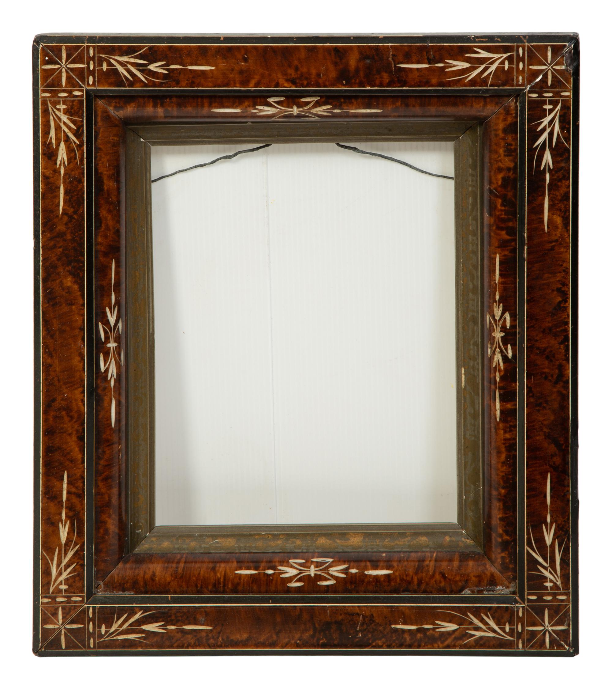 A Collection of Seven Painted and Faux-Tortoise Frames — EARLY 20TH CENTURY