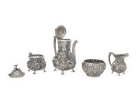 An American Silver Three-Piece Tea Service