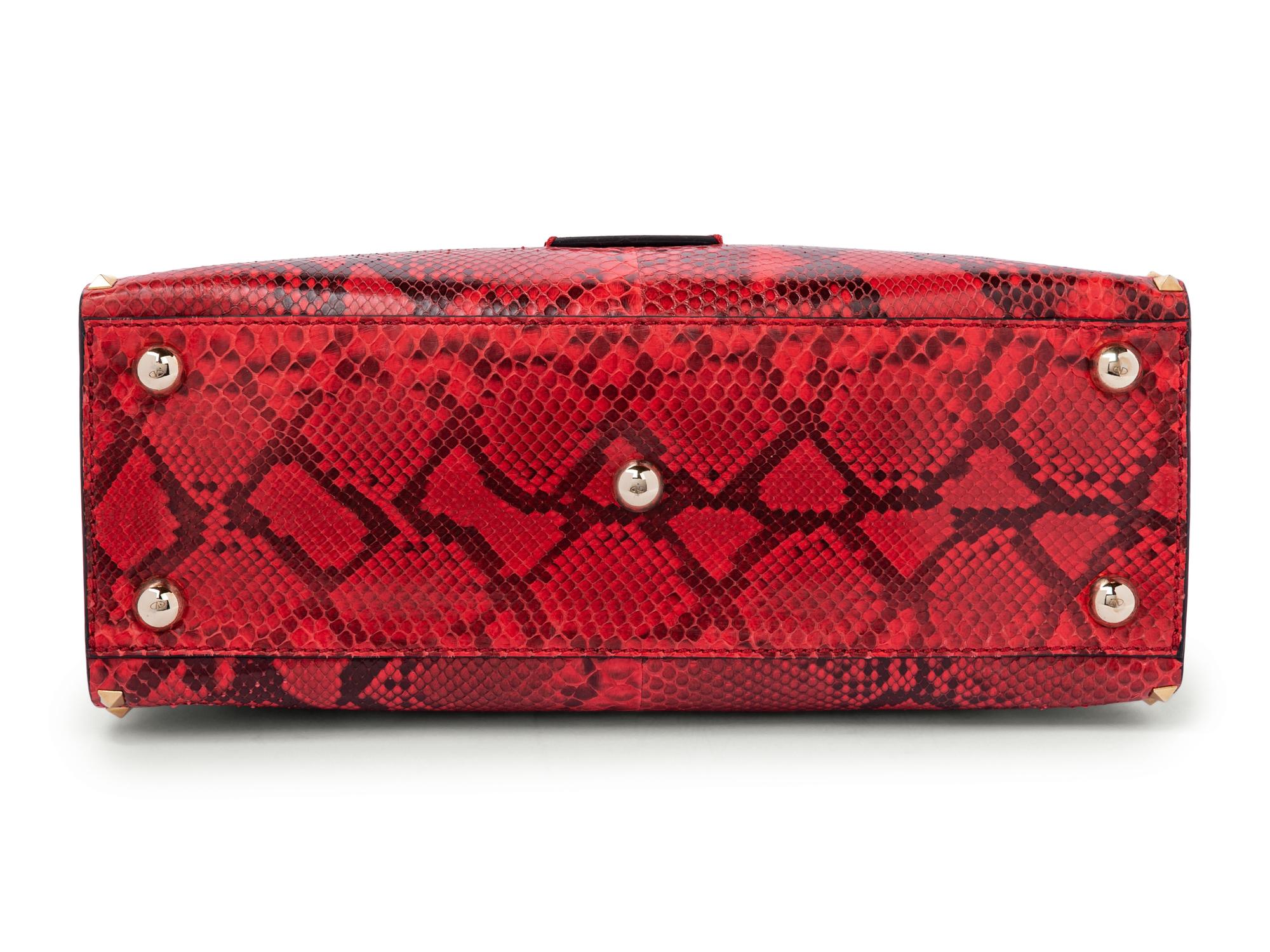 Valentino Studded Snakeskin Bag, 2000s
