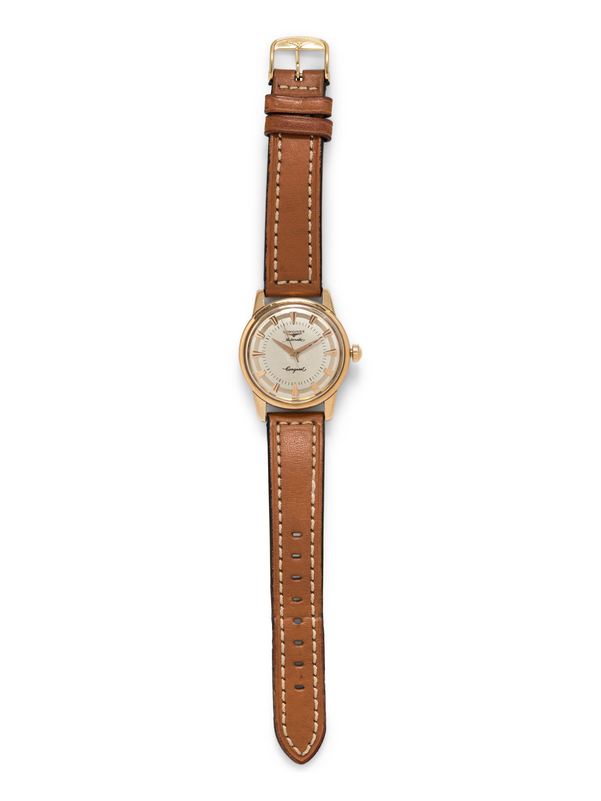 LONGINES, 18K YELLOW GOLD REF. 9001 'CONQUEST' WRISTWATCH