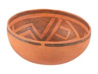 Ancestral Pueblo Redware Pottery Bowl