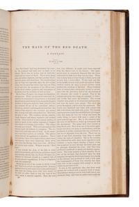 [Poe, Edgar Allan (1809-1849)]. "The Mask of the Red Death: A Fantasy," and 6 other writings. In: Graham's Lady's and Gentleman's Magazine, Vols. XX-XXII . Philadelphia: George R. Graham, January-June, 1842.