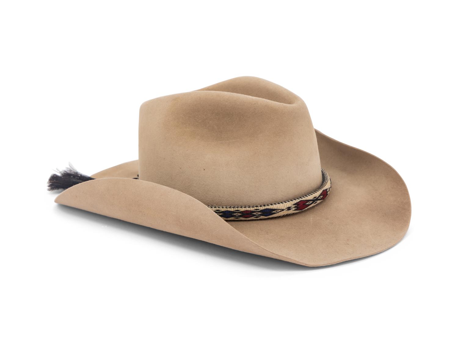 A Stetson Cowboy Hat Accompanied by a Photograph of Secretary Albright