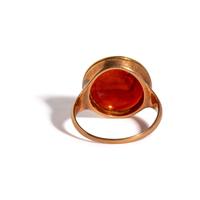 A Neoclassical Gold and Carnelian Finger Ring with a Portrait Head of the Roman Emperor Marcus Aurelius