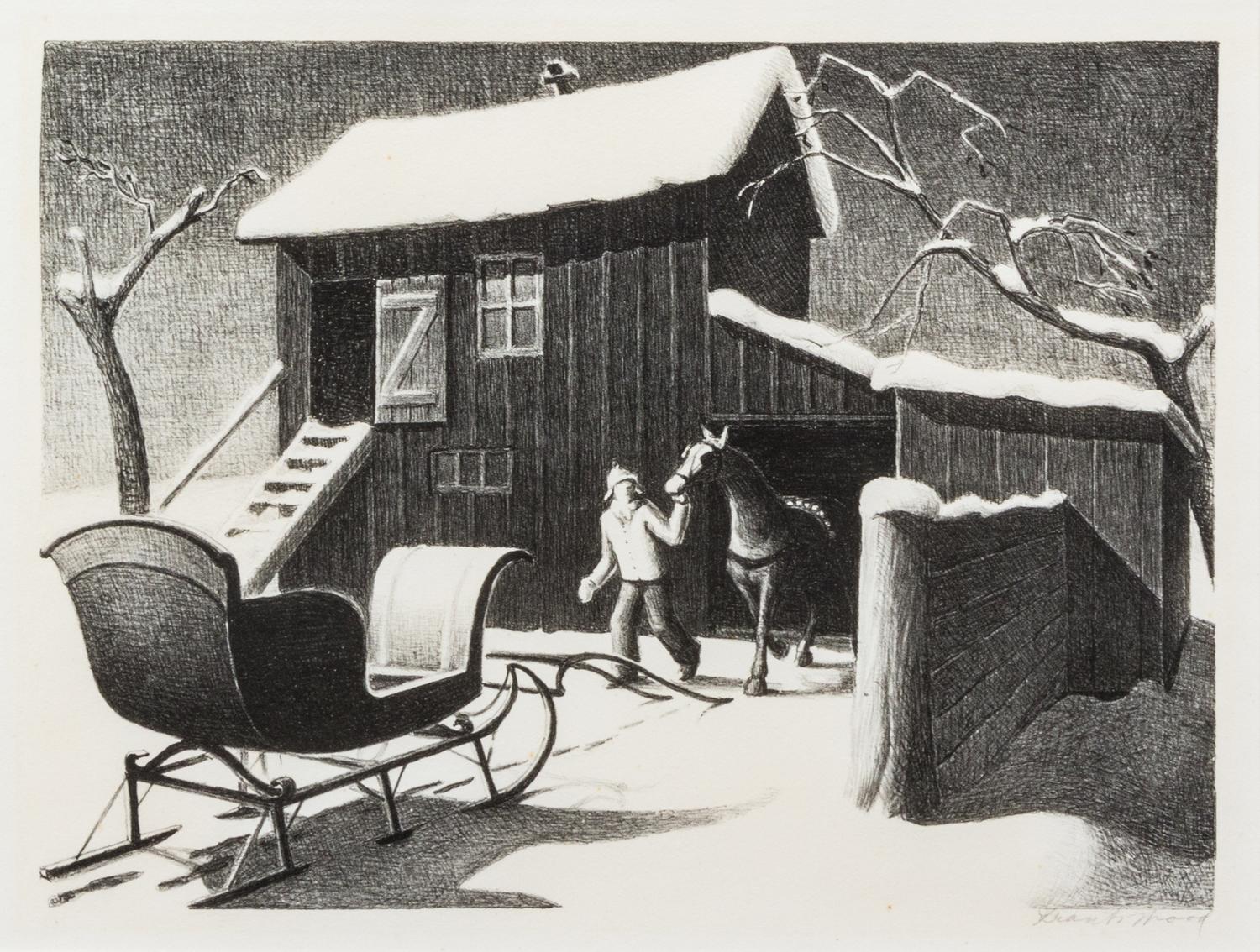 Grant Wood, (American, 1891-1942), December Afternoon, 1940