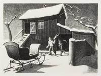 Grant Wood, (American, 1891-1942), December Afternoon, 1940