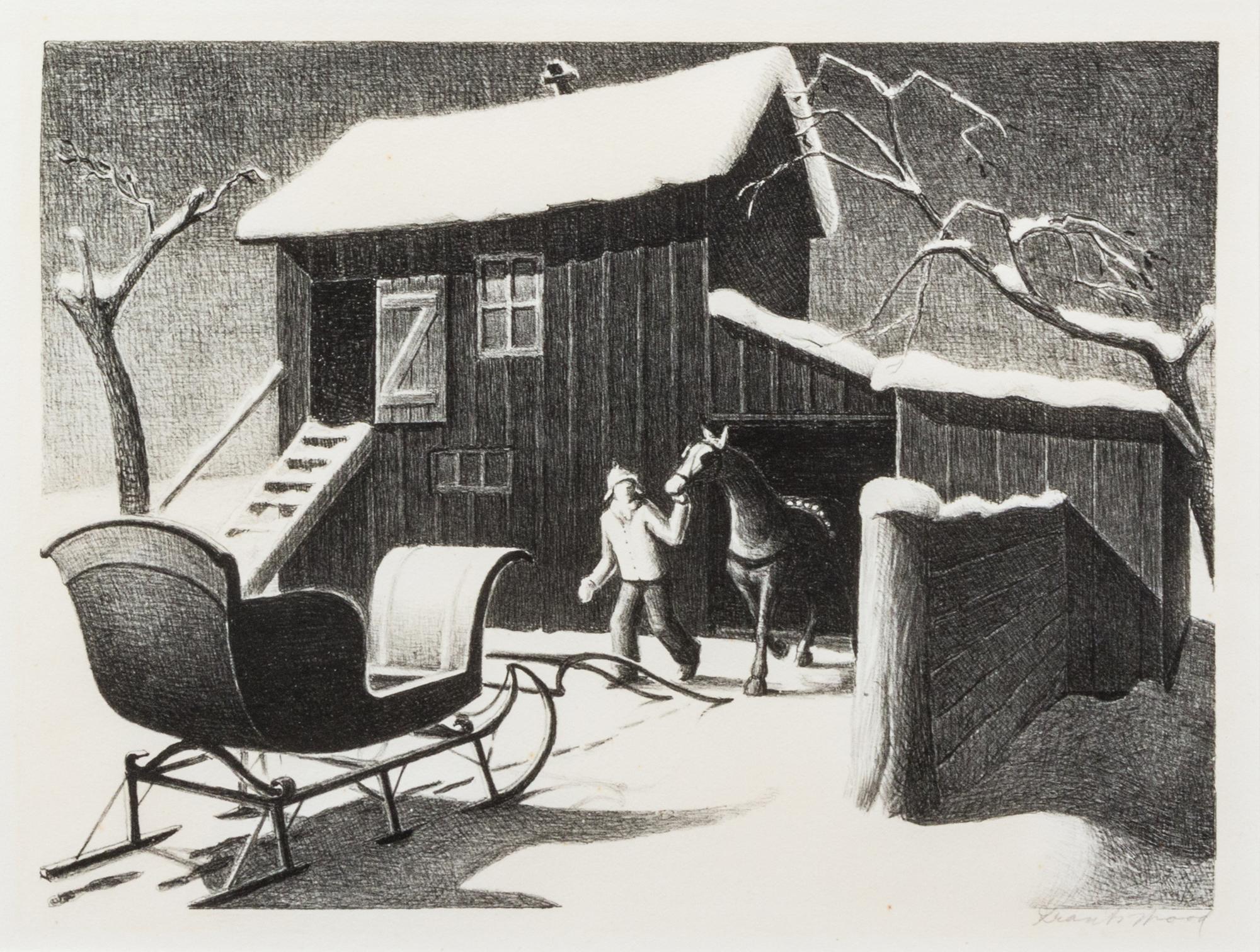 Grant Wood, (American, 1891-1942), December Afternoon, 1940