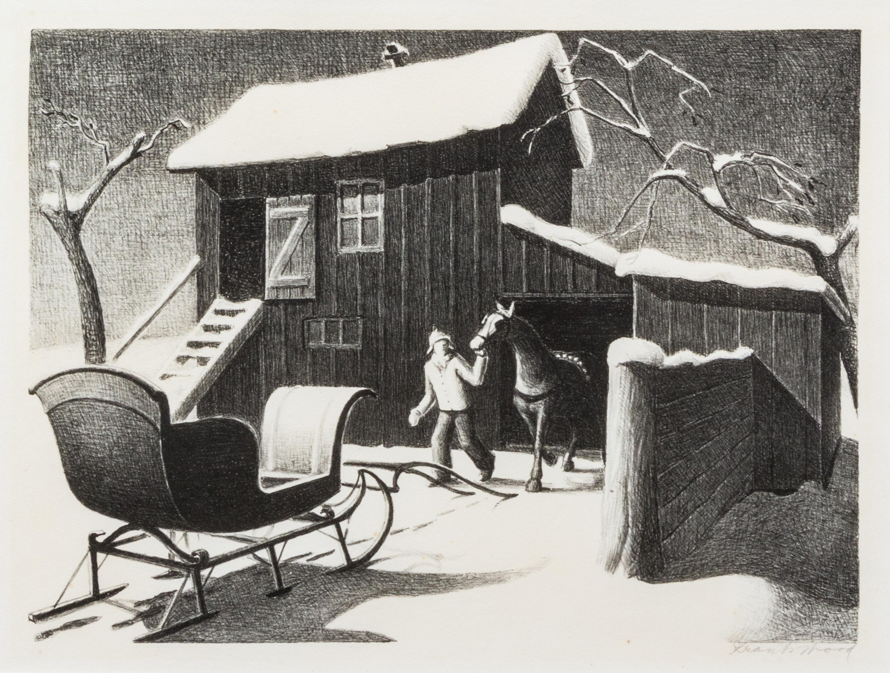 Grant Wood, (American, 1891-1942), December Afternoon, 1940