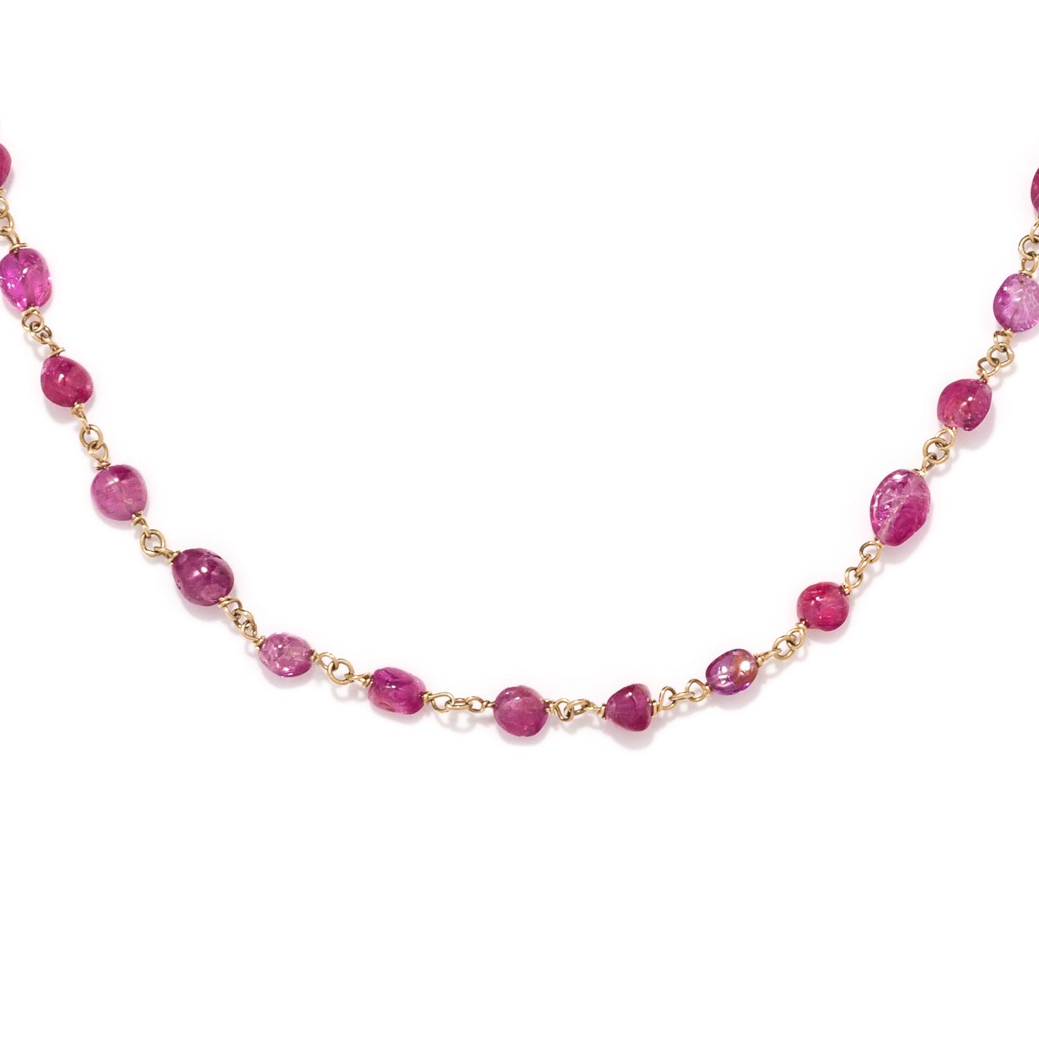 RUBY BEAD NECKLACE