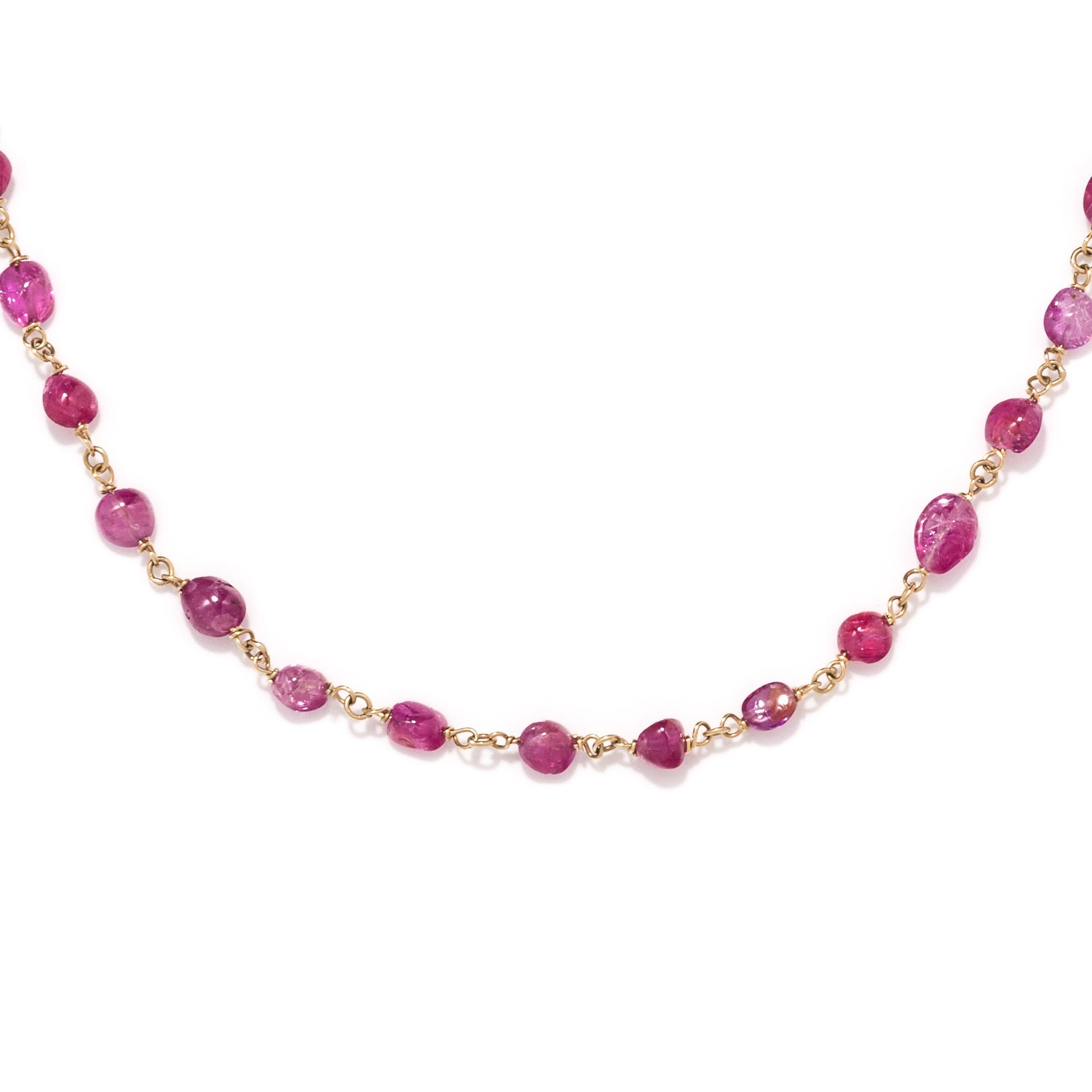 RUBY BEAD NECKLACE