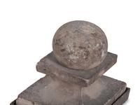 Three Cast Stone Garden Finials