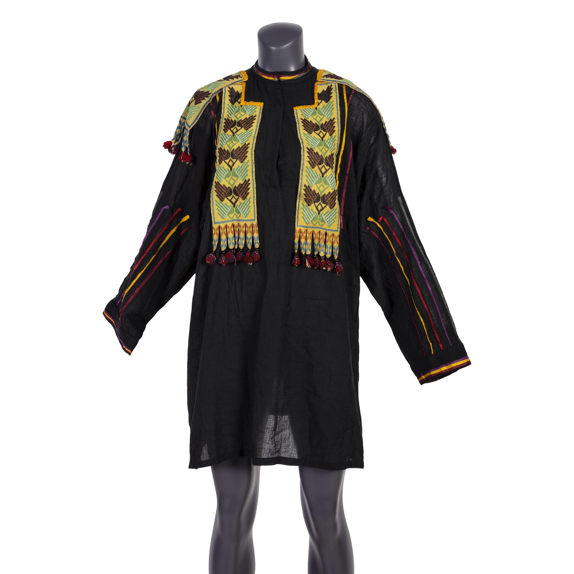 Potawatomi Cotton Shirt, with Loom Beadwork
