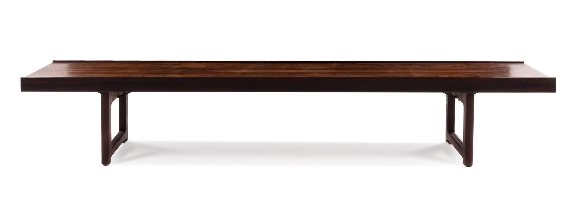 Torbjorn Afdal (Norwegian, 1917-1999), BRUKSBO, 1960s, Krobo bench, with tray