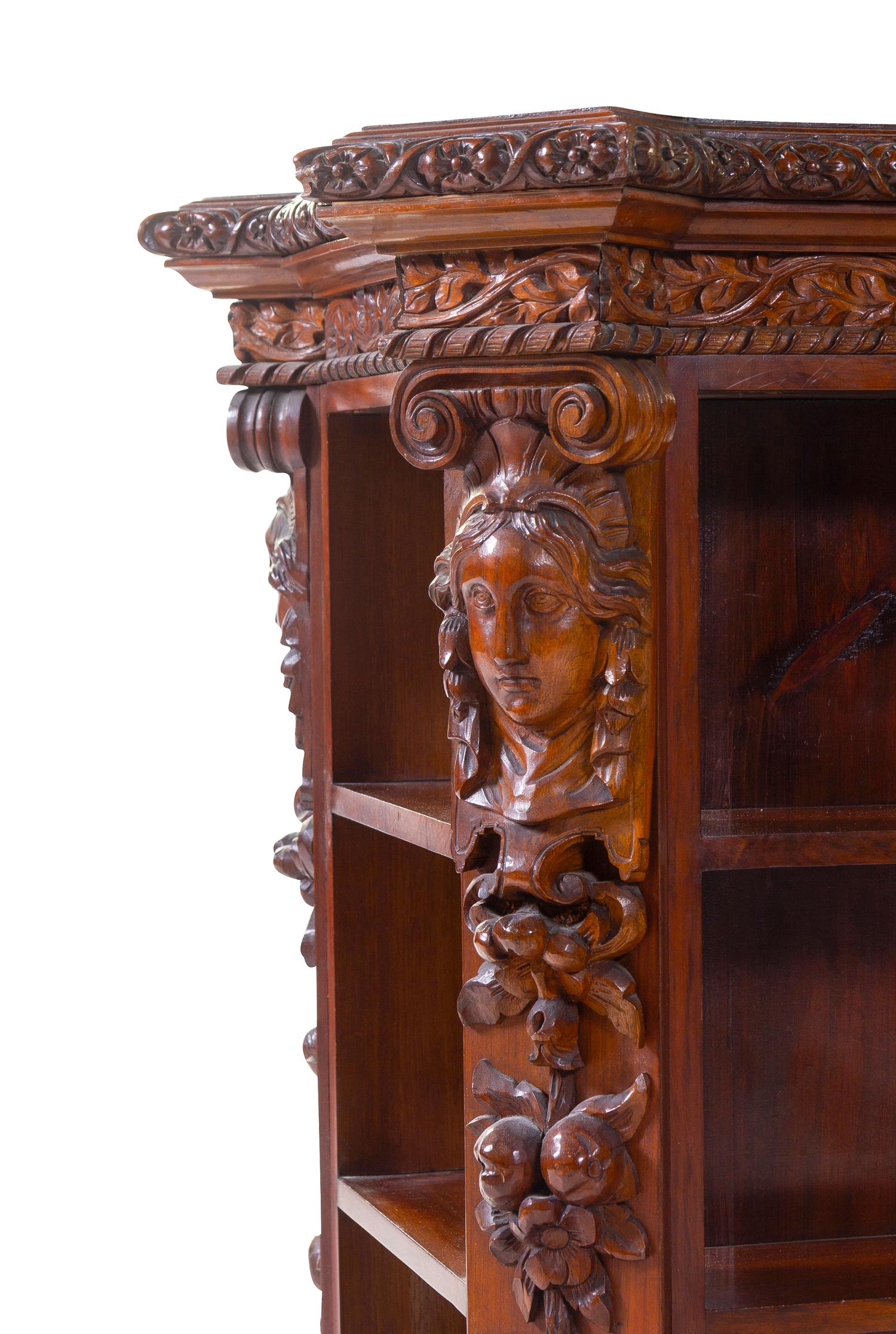 A Pair of Continental Carved Book Mills