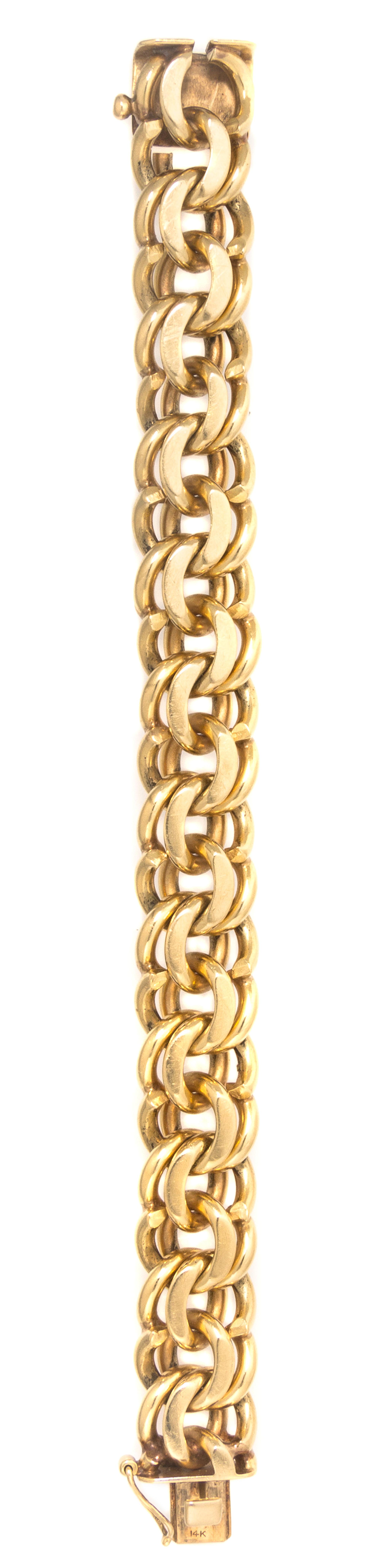 A Vintage 14 Karat Yellow Gold Link Bracelet, Tiffany & Co., 87.10 dwts.