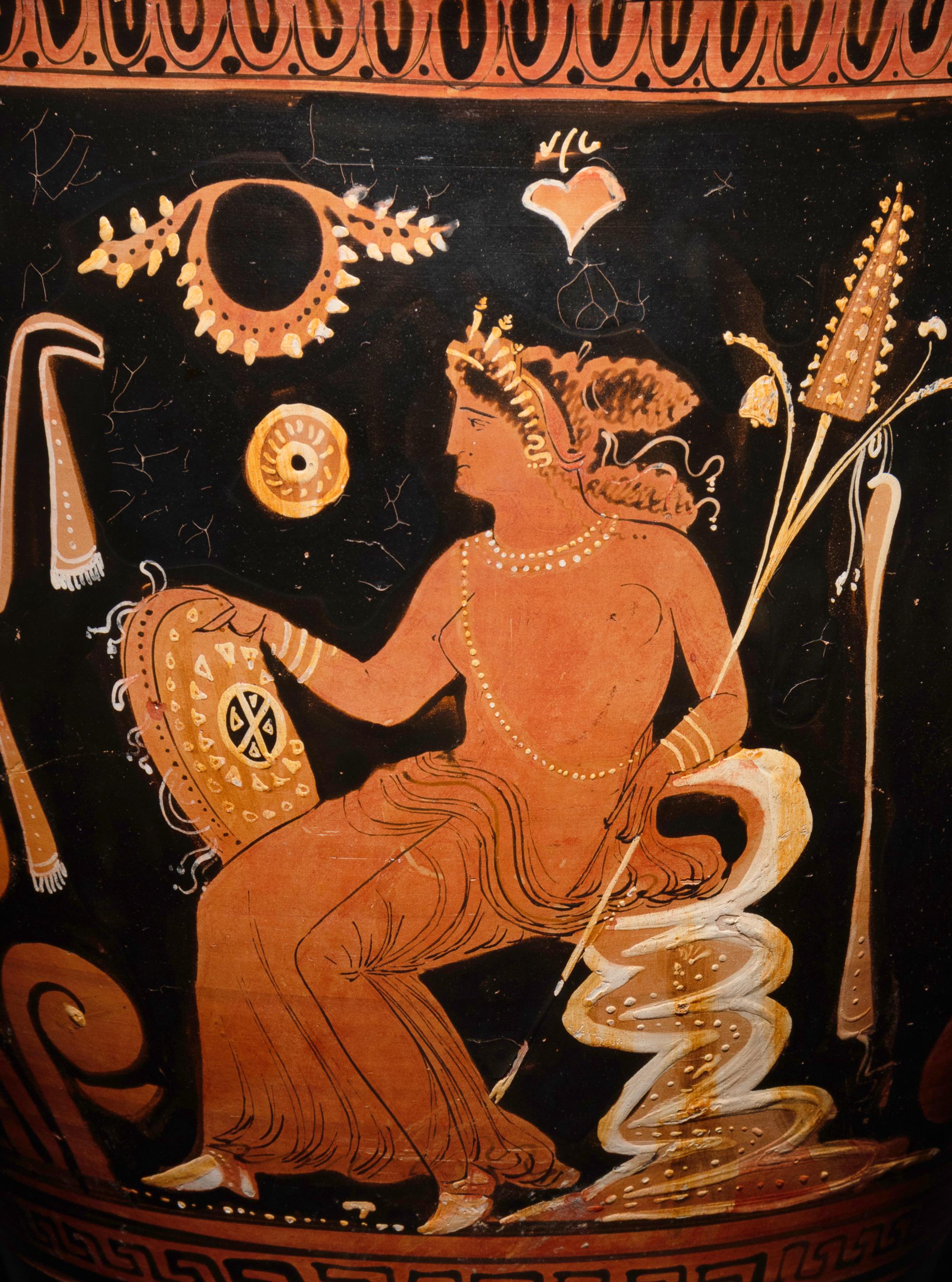 A Large Apulian Red-Figured Skyphos with Eros