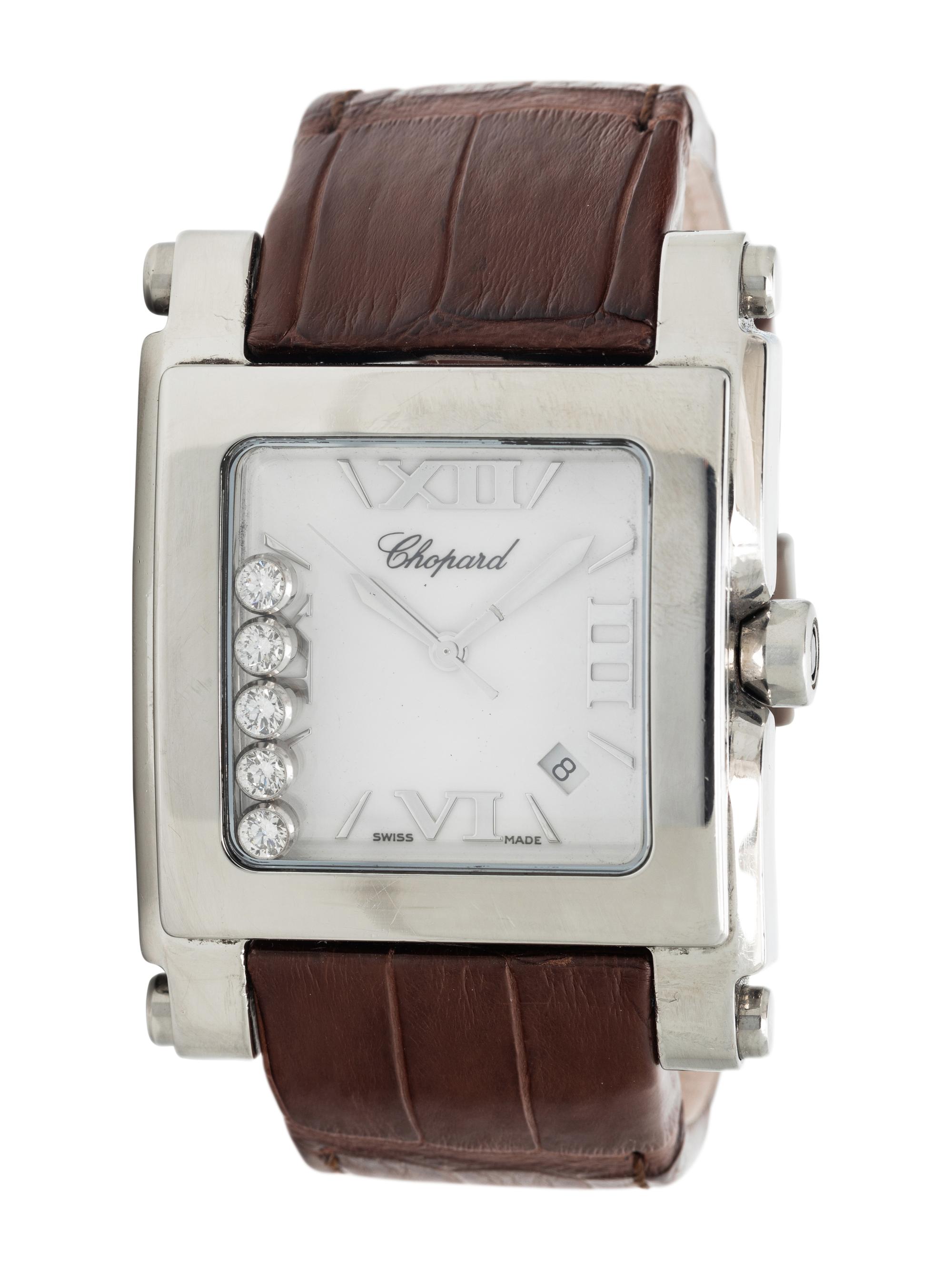 CHOPARD, STAINLESS STEEL 'HAPPY SPORT' WATCH