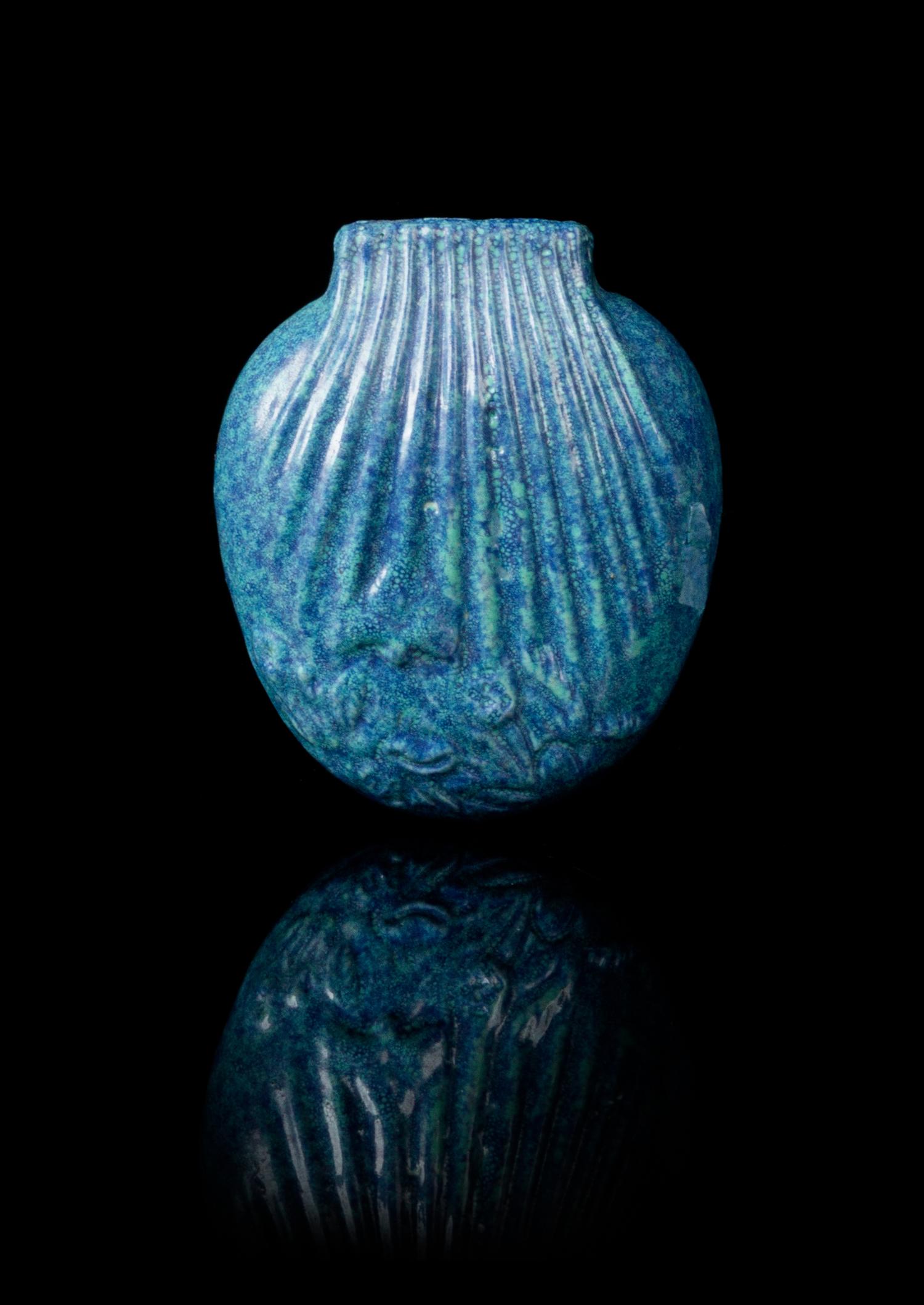 A Robin's Egg Glazed Porcelain Snuff Bottle