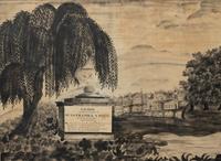 An American School Mourning Picture for Nathaniel S. Fogg (d. 1830)