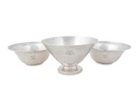 Three American Silver Small Bowls — Tiffany & Co., New York, 1907-1947