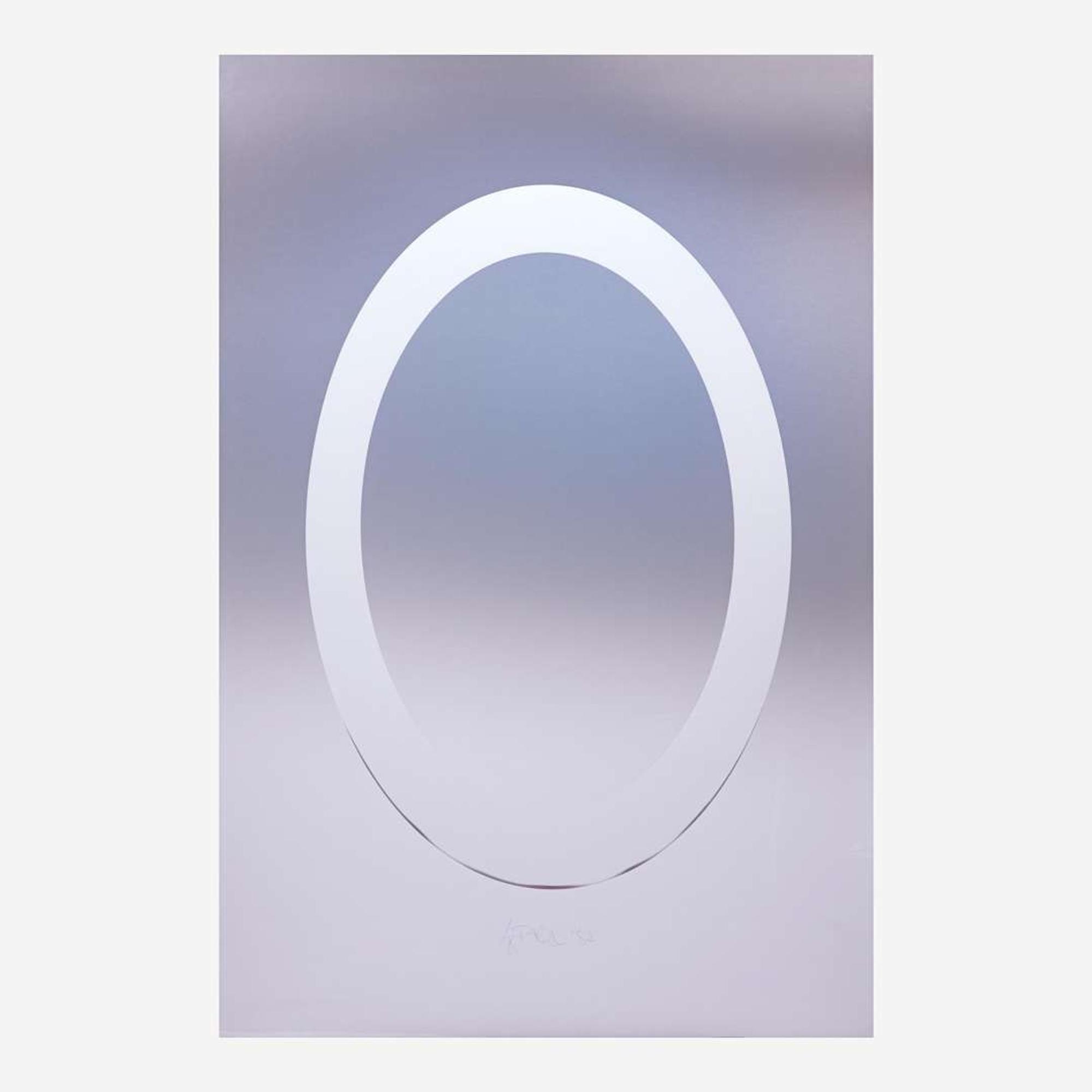 Larry Bell (American, b. 1939) ELIN 46 (Ellipse with Insert) from Vapor Drawings Series