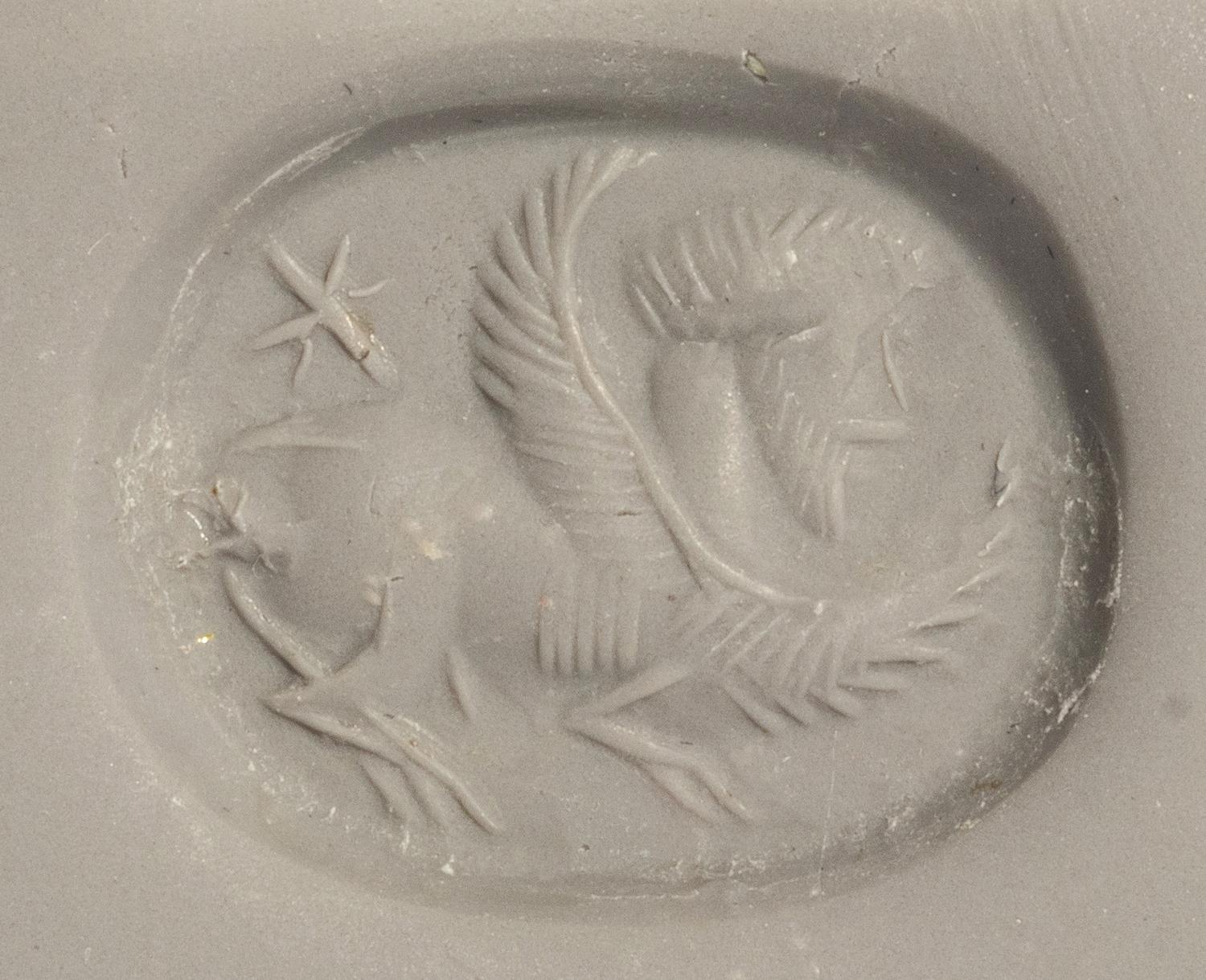 A Sasanian Banded Agate Stamp Seal