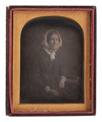 [EARLY PHOTOGRAPHY]. A pair of half plate daguerreotypes, highlighted by large group portrait by T.M. Parker, comprising: