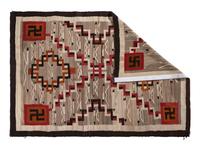 Navajo Pictorial Storm Pattern Weaving / Rug