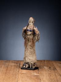 Cheyenne Beaded Hide Dress, with Brewer Made Doll