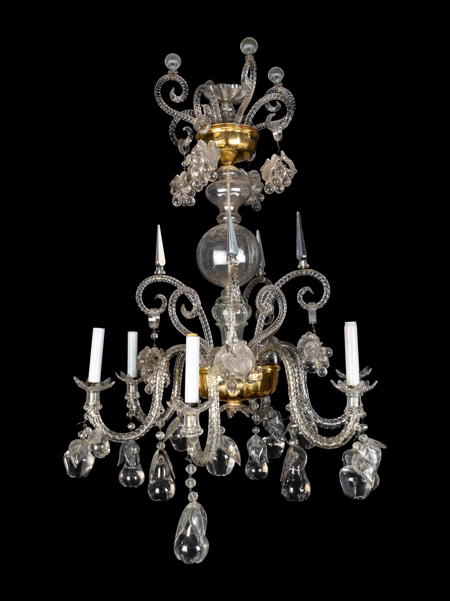 A Venetian Glass Chandelier