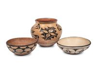Kewa Pottery Bowls and Jar