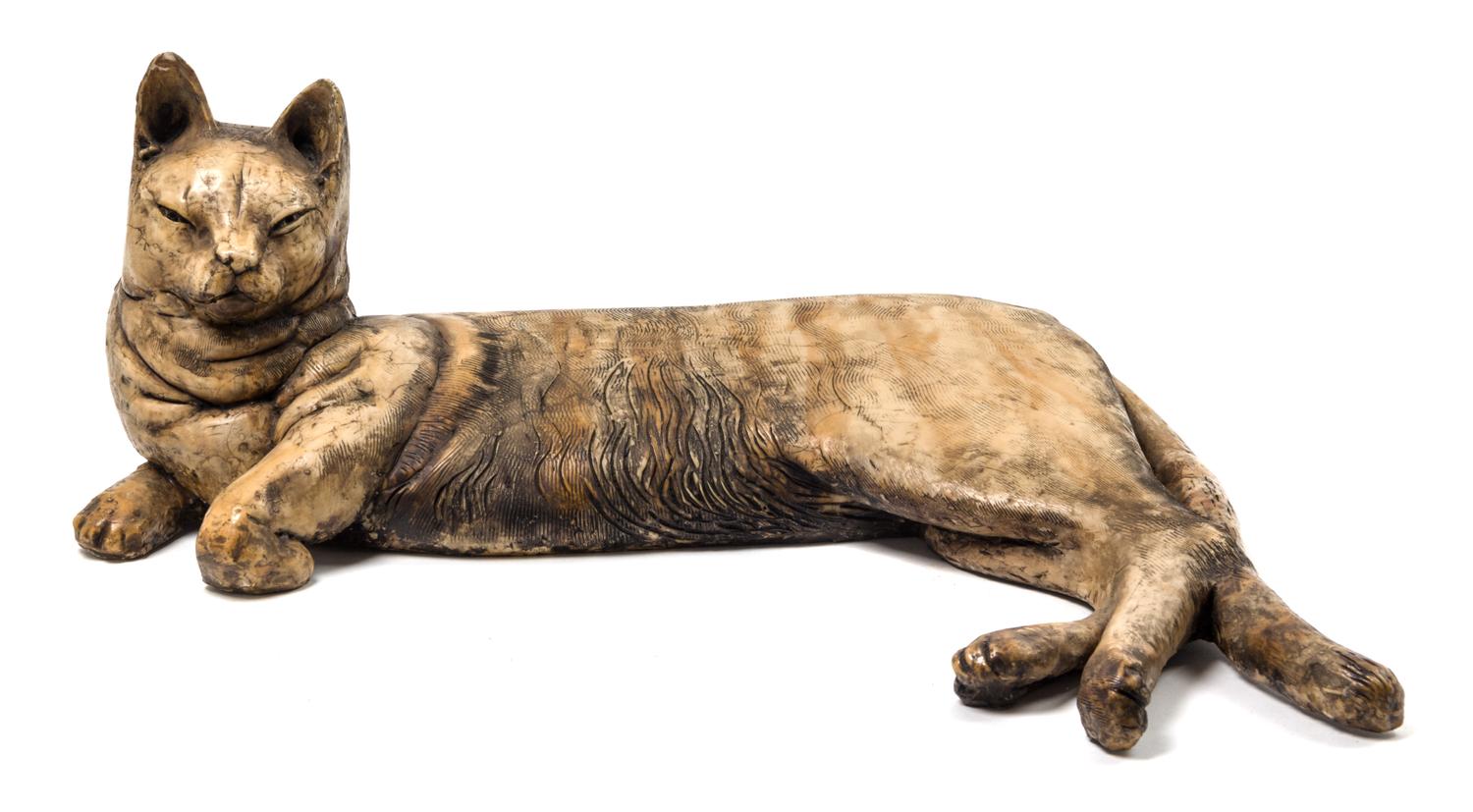 Frank Gallo, (American, b. 1933), Reclining Cat