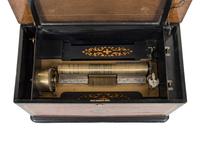 A Swiss Parcel Ebonized Cylinder Music Box