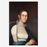 Zedekiah Belknap (1781-1858) Portrait of a Young Lady Holding a Book