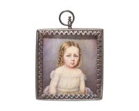Adeline Osburn Palmer (1817-1906), A Portrait Miniature of Jenette Elizabeth Aglionby (1858-1933) of Jefferson County, Virginia (now West Virginia)